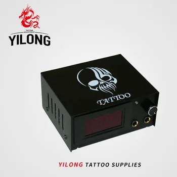 YILONG висококачествен черен татуировочный захранване с черепа за татуировки и боди арт