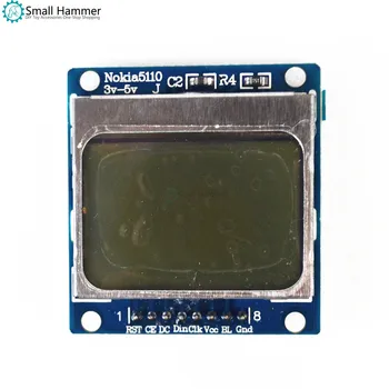 Син MCU съвет за развитие 5110 екран LCD модул на екрана Съвместим с 3310 LCD дисплей