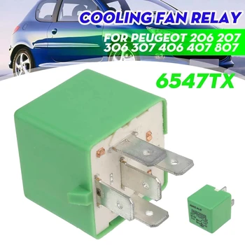 12V 35A 5 Контактите на Релето на Вентилатора на Радиатора за Охлаждане на Зелено 6547TX за Peugeot 206 207 306 307 406 407 807
