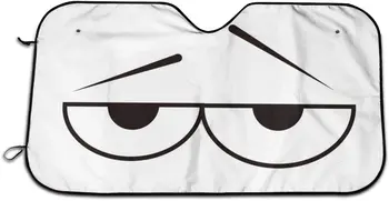 Foruidea Карикатура Забавни Очите на Предното Стъкло на Колата сенника на Автомобил сенника за Кола, Камион Suv-Блокира ултравиолетовите лъчи Козирка Протектор-Keeps Йо